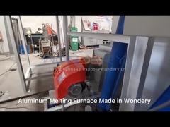 Lò nung kim loại công nghiệp 1400 độ Phế liệu đồng Loại lò nung nghiêng