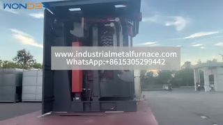 Lò nung nhôm 1500kg có nắp thủy lực và nguồn KGPS – Video vận chuyển