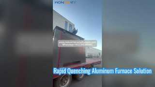Vận chuyển lò nung chảy cảm ứng nhôm 1500kg | KGPS + Vỏ thủy lực + Tháp giải nhiệt