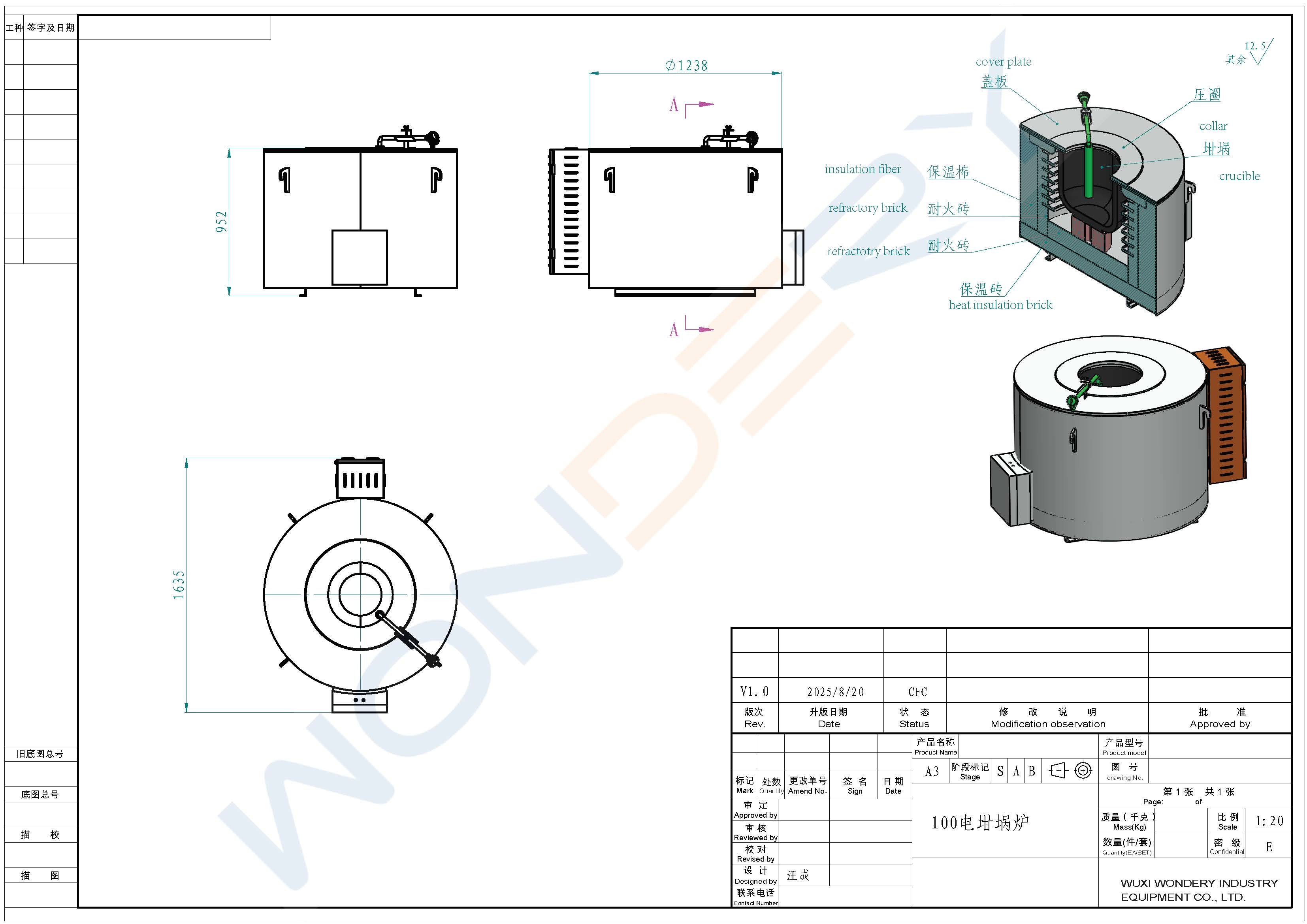 Blog công ty mới nhất về WUXI WONDERY Ra mắt Lò nung điện trở graphite dung tích lớn cho thị trường châu Á