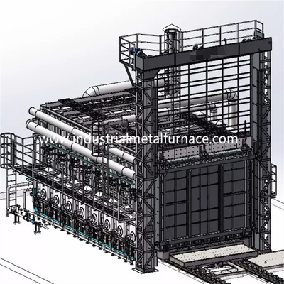 Mua Lò đốt dưới đáy xe đốt bằng khí Bogie Hearth 4500 × 1500 × 1200mm 1150 ℃ online manufacture