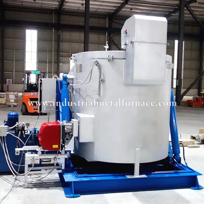 Mua 500kg Gas Fired Aluminum Melting Furnace with Riello Burner 720℃ online manufacture