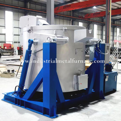 Mua Lò nấu nhôm nghiêng thủy lực bằng khí đốt 850 ℃ 350kg với đầu đốt Riello online manufacture
