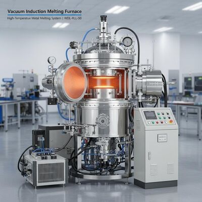 Mua lò nóng chảy cảm ứng chân không Hệ thống nóng chảy kim loại nhiệt độ cao WDL-RLL-50 sản xuất trực tuyến
