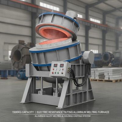 mua Lò nung nhôm điện trở 1500kg có chức năng nghiêng thủy lực và điều khiển nhiệt độ thông minh PID sản xuất trực tuyến