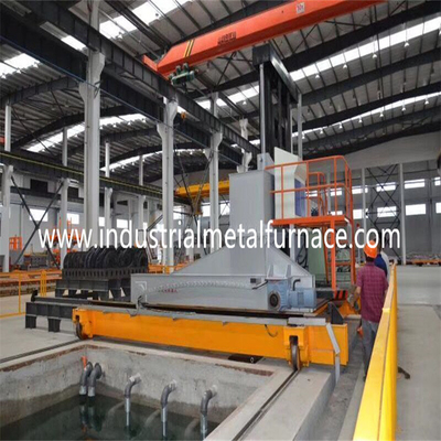 Xe nâng Loại xe đẩy Lò đáy xe bằng thép, Lò xử lý nhiệt để làm nguội nhanh