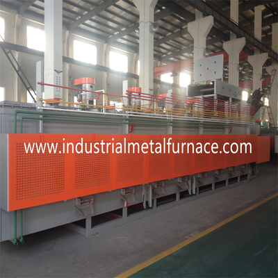 160 đến 1000 KG mỗi giờ Con lăn liên tục Lò nung đai điện trở Lò xử lý nhiệt làm việc