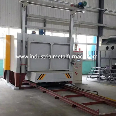Lò sưởi 1000 ℃ Bogie có hai cửa Điện 3600 × 1000 × 900mm