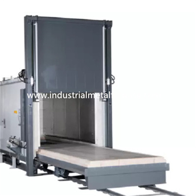 Lò xử lý nhiệt Bogie Hearth Xe đẩy nghiêng 65KW 18Ton 1100*550*450
