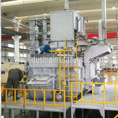 250kg / H Lò nung nhôm công nghiệp đốt bằng khí liên tục, Lò nung nhôm phế liệu