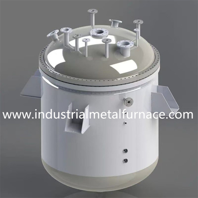 6 * 2.3 * 2.4 M Xem nhôm Sintering Electric Bogie Hearth Furnace cho tàu áp suất