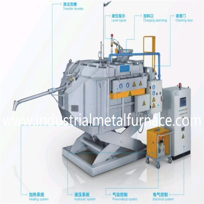 Chức năng thủy lực Công nghiệp lò nóng chảy nhôm hoạt động dễ dàng