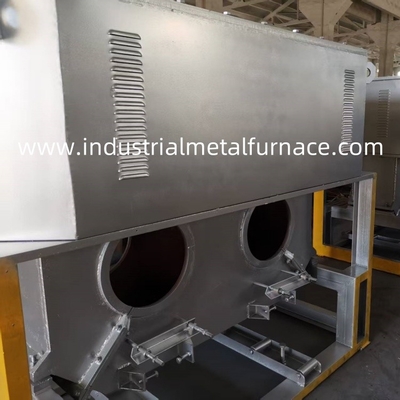 90KW 2 phòng công nghiệp trọng lực đúc kim loại nóng chảy lò cảm ứng cho đồng