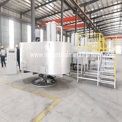 Lò nung chảy nhôm công nghiệp quay