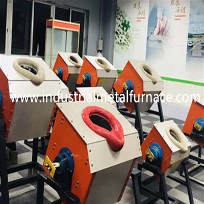 Loại nghiêng 10KG Lò nung chảy thép Lò sưởi cảm ứng Lò sưởi nóng chảy Kim loại 35KW