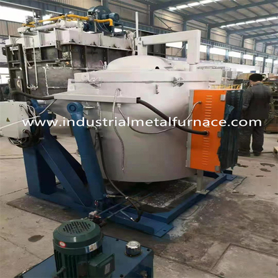 Lò nung nóng chảy nhôm Crucible nghiêng thủy lực 850 độ Điện trở công nghiệp