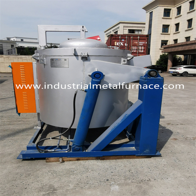 Lò nung nóng chảy nhôm Crucible nghiêng thủy lực 850 độ Điện trở công nghiệp