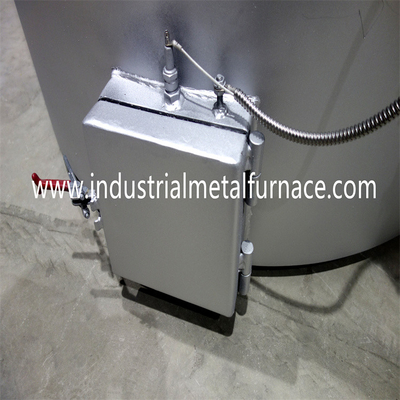 1000KG Khí đốt nghiêng Lò nung chảy Crucible Máy nấu chảy nhôm phế liệu