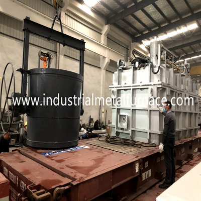 350kg Lò nung nhôm 18KW Máy gia nhiệt sơ bộ thang điện đứng tự động CE