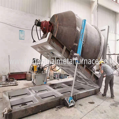 Lò nung nhôm công nghiệp quay bằng khí 5000kg để sản xuất phôi