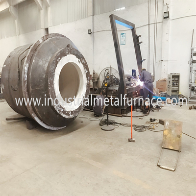 4000kg Khí đốt tự nhiên Lò nung kim loại đồng công nghiệp Lò quay